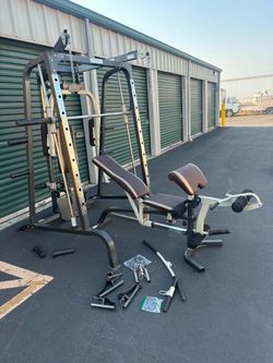 Gym Smith Machine and Weight Bench