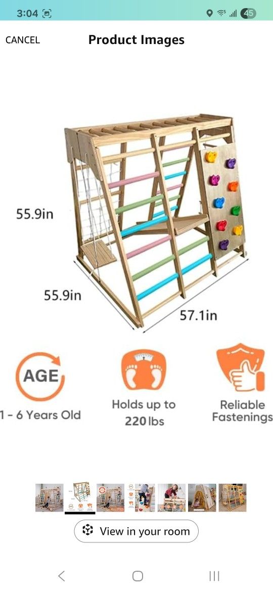 Jungle Gym Indoor playground (7-in-1 Playset Avenlur Brand)