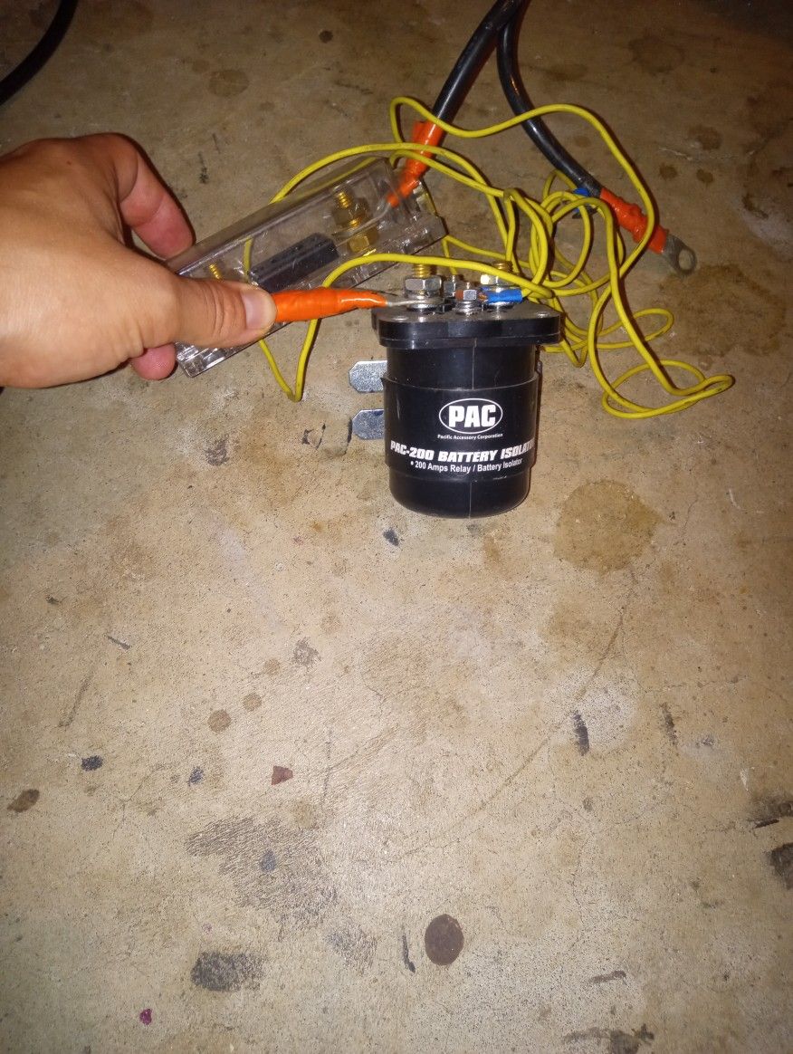 New Pac 200 Battery Isolator And Fuse For Van Charging Aux Battery