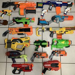 Huge Nerf Gun Foam Blaster Collection