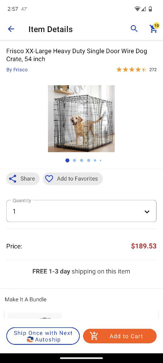 XXL Frisco Wire Dog Crate 
