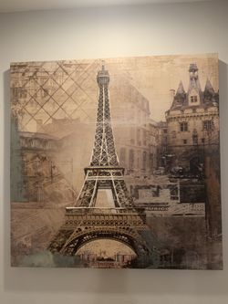 Canvas Of Eiffel Tower