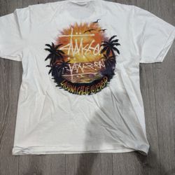 Stussy Sunset California Tee || White || Size L