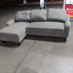 2 Piece Gray Sectional Sofa Couch-DELIVERY AVAILABLE 
