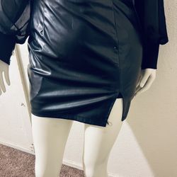 Leather skirt size S