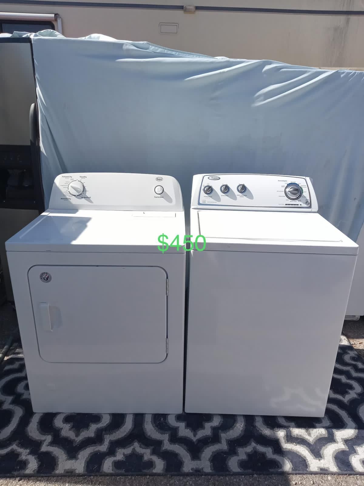 whirlpool roper washer and dryer