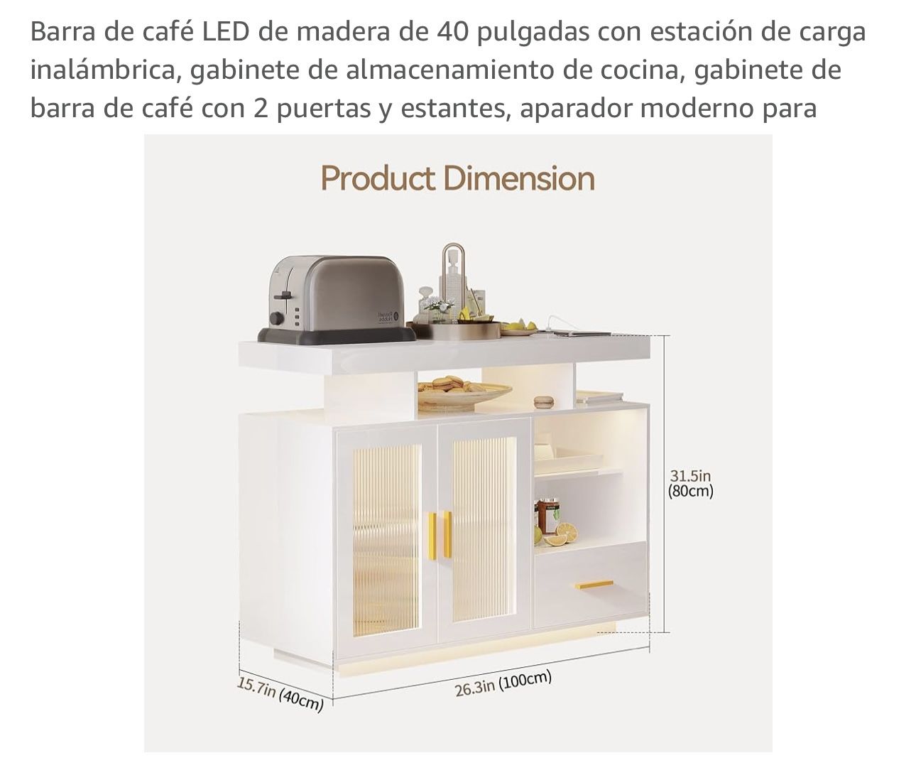 Estación Para El Café / Aparador De Madera Moderno