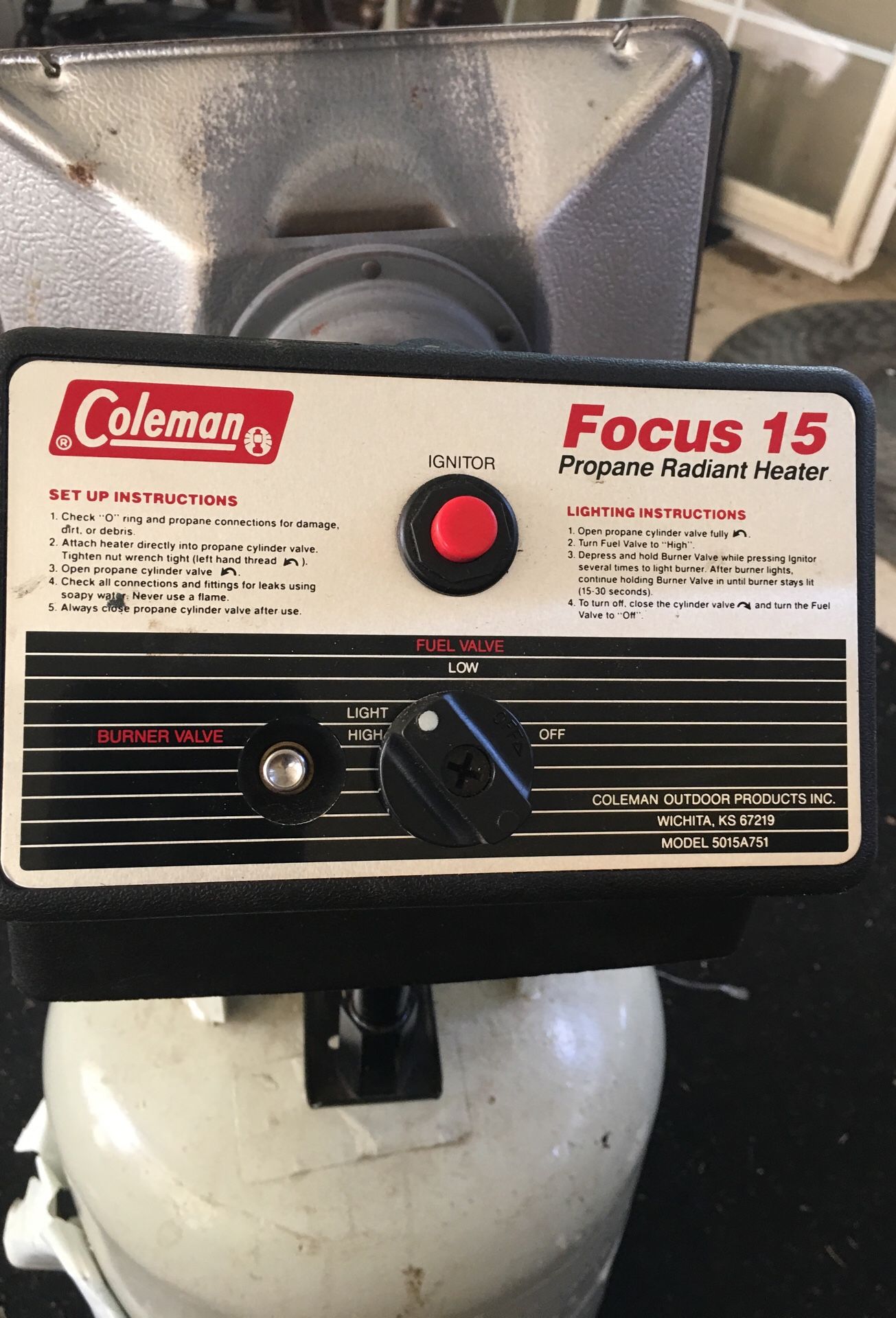 Coleman propane radiant heater. for Sale in Indianapolis, IN - OfferUp