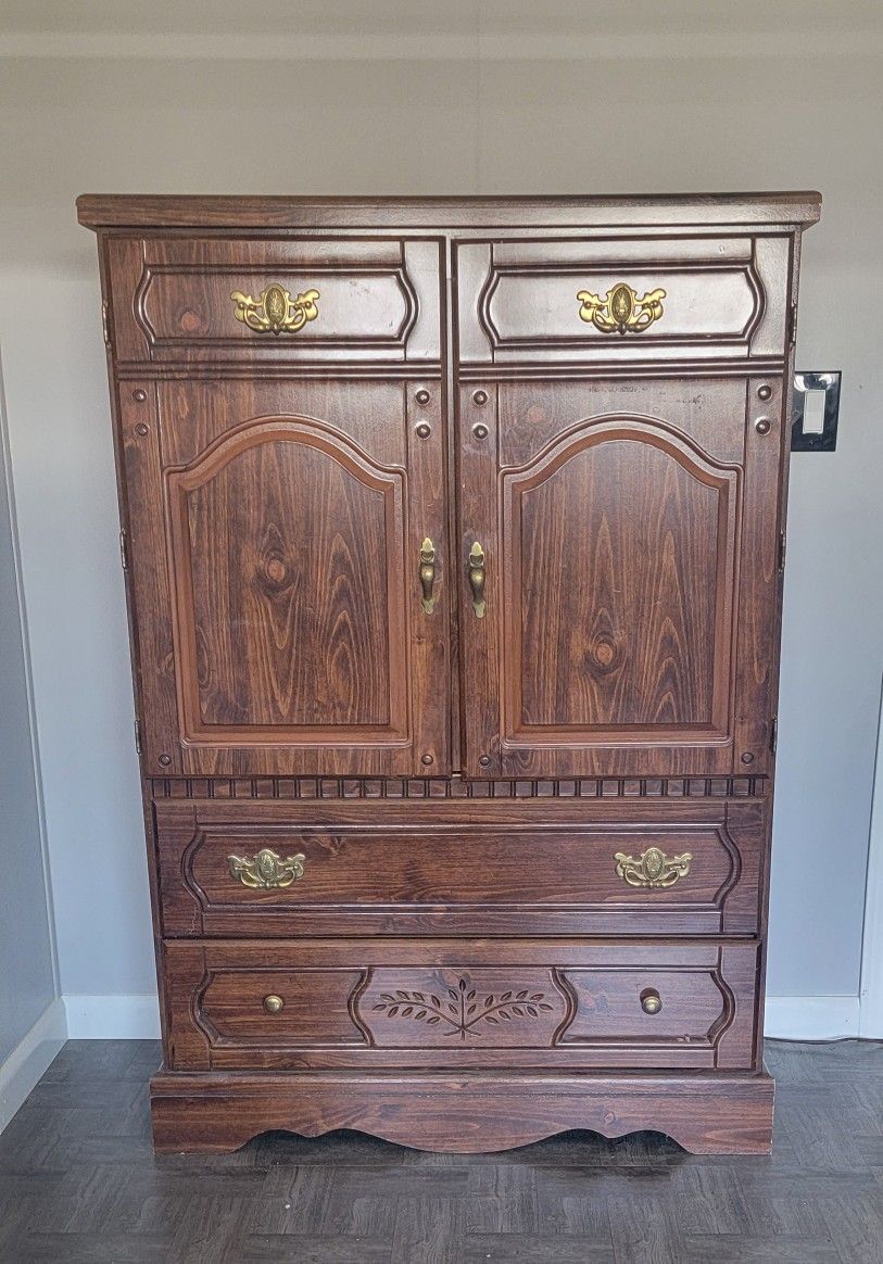 Brown  Dresser.  Bureau. Tall Boy. 17x38x54