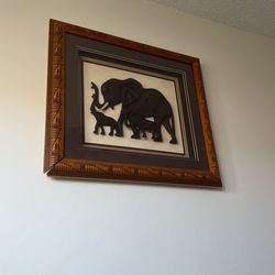 South African Hand Carved Framed Wood