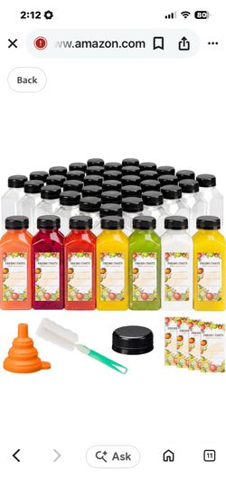 42 pcs juice bottles ...