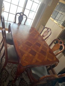 Used Green River Wood Dining Table (Seats 6)