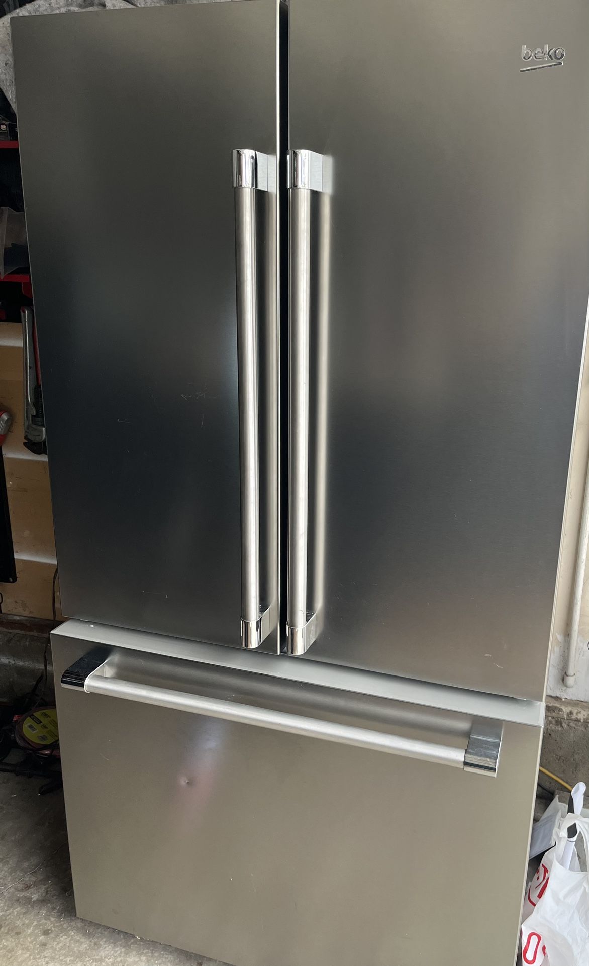 Beautiful Beko Fridge with blue LED 