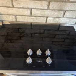 Whirlpool 36” Flat Top Cooktop