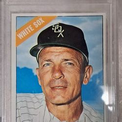 Rare Find! 1966 Topps Eddie Stanky Baseball Card - Graded NM 7