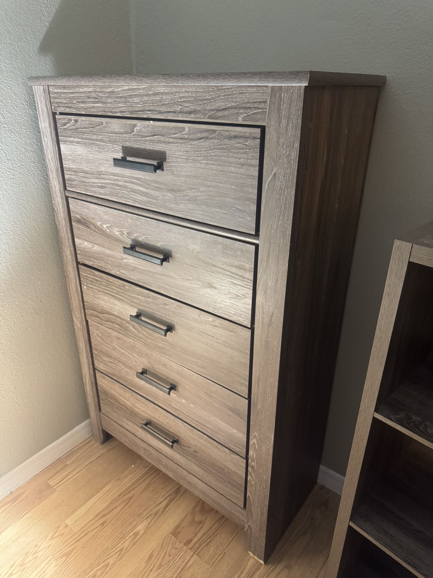 Bedroom Wooden Set- Dresser, Nightstand And Bookshelf