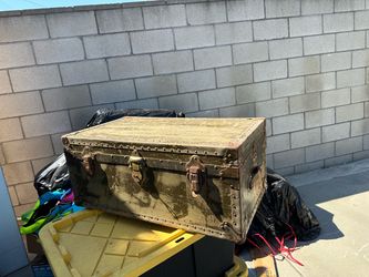WWII era military trunk