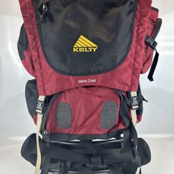 Vintage KELTY Large External Frame Backpack  "Sierra Crest" Retro Maroon