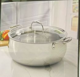 Princess House 18 QT Tri - Ply  stainless steel casserole
