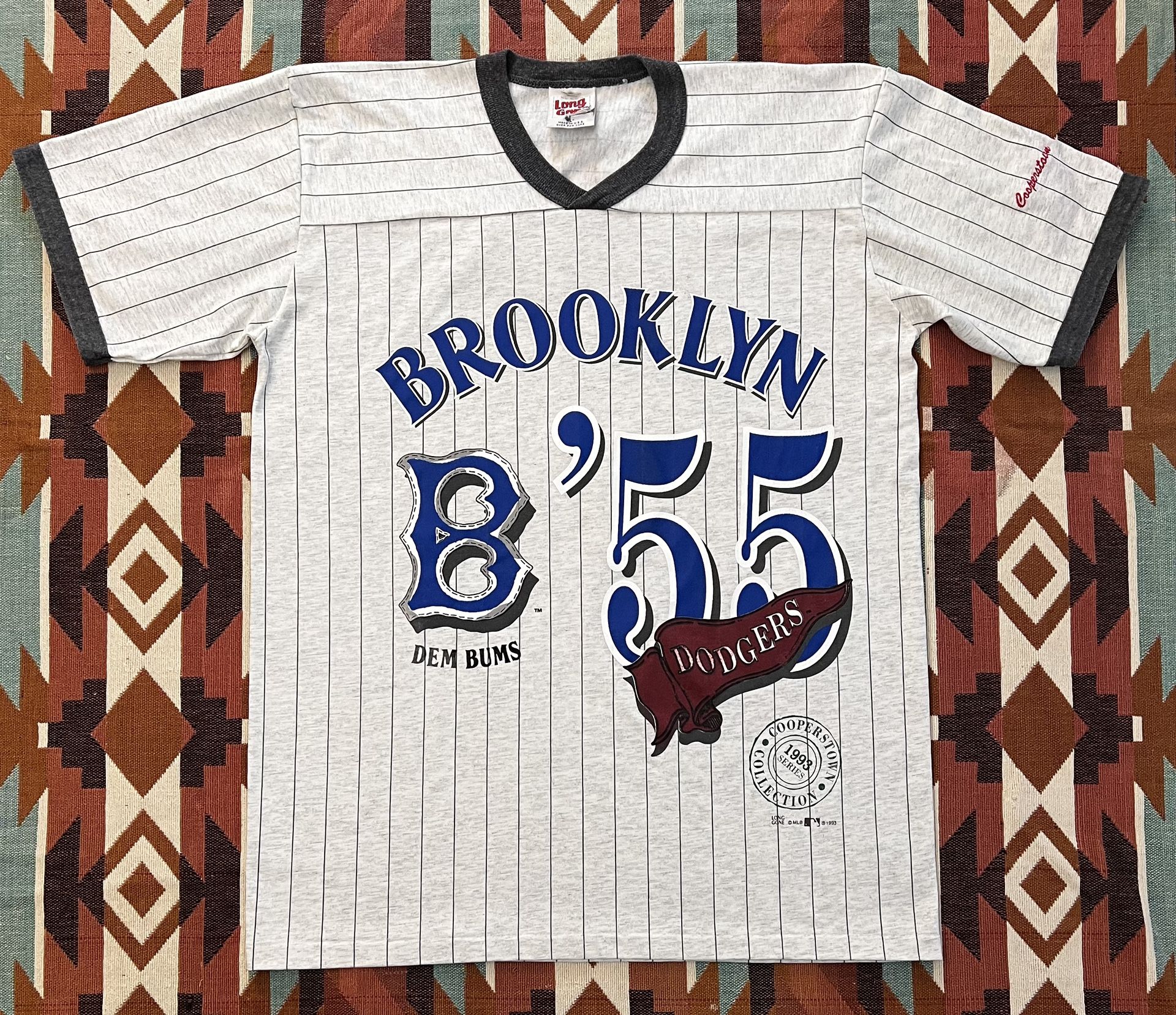 Vtg 1993 Long Gone Cooperstown Collection 1955 Brooklyn Dodgers T-Shirt Men’s L