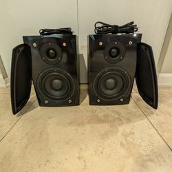 Pyle Bluetooth Bookshelf Speakers Pair - 300 Watt Powered