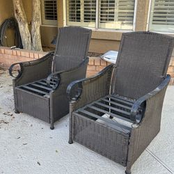 Metal & Wicker Chairs