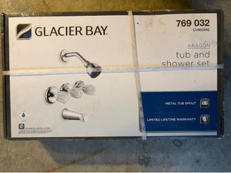 New tube/shower hardware set $25 cash