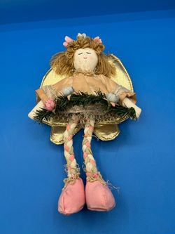 Fabric hanging Angel Christmas ornament