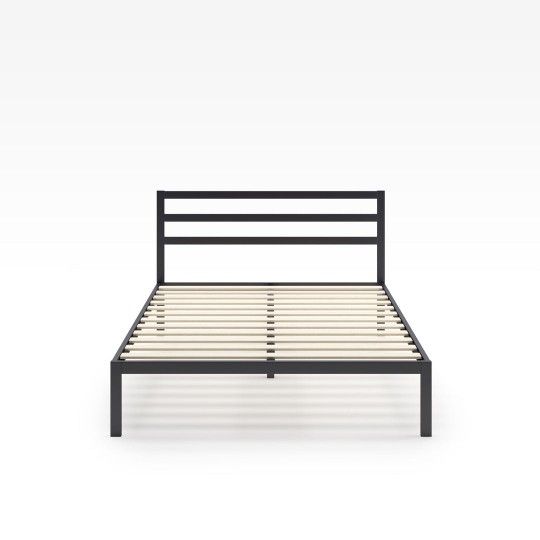 Metal Platform Bed Frame with Headboard