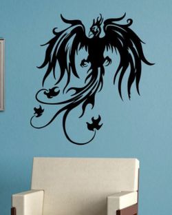 PRE MADE Wall Decal Home Decor Phoenix Bird