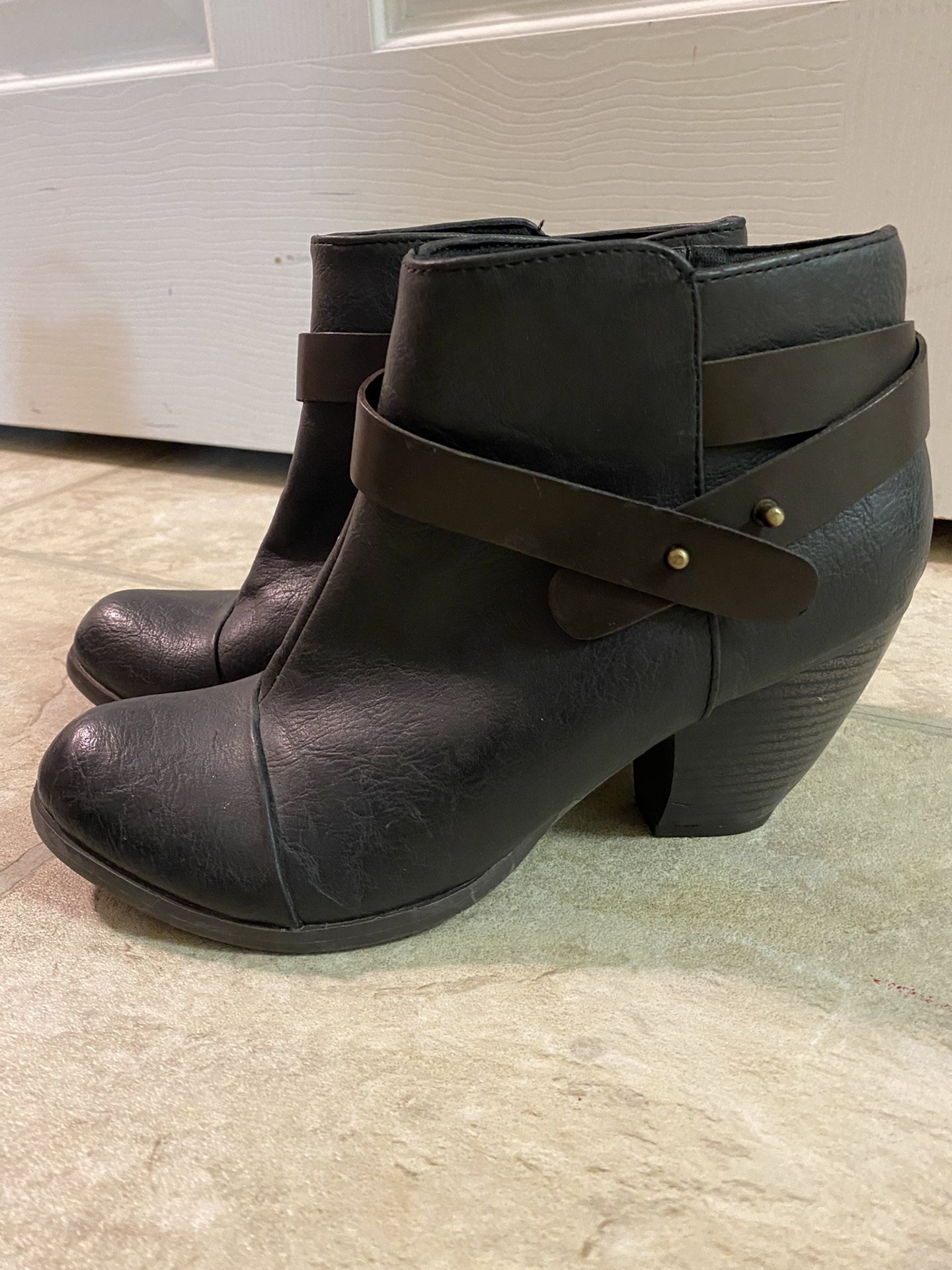 Black Booties Size 8