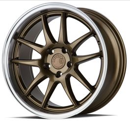 18x8.5 AodHan DS02 Bronze w/Machined Lip Wheels