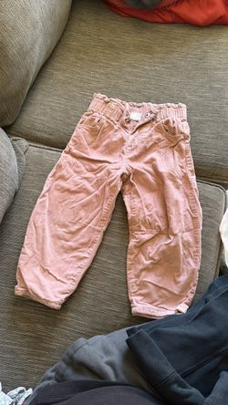 ZARA Suede pink pants