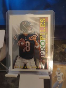 Caleb Williams Topps Profiles by Kyle Brandt Card