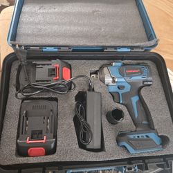 ONEVAN 1/2" 1200N·m Brushless Cordless Impact Wrench, 2 Batteries