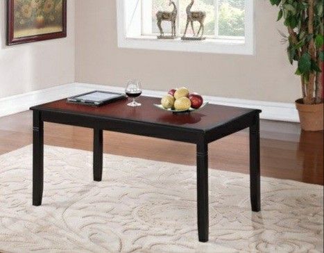 Camden Coffee Table, Black Cherry Finish, 18 inch Height