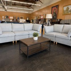 $699 HUGE Sofa + Loveseat Set 🔥 Oversized Light Gray