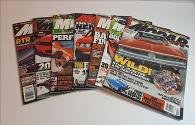 Lot of 7 Mopar Action Magazines – Classic & Modern Muscle Cars-Uncirculated, Like New Condition