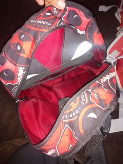 Reversible Deadpool Backpack, Blk&Red