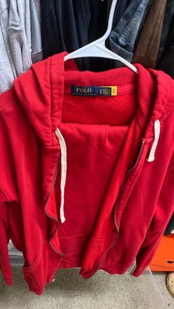 Red polo outfit