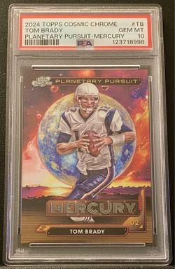 2024 Topps Cosmic Chrome Tom Brady Planetary Pursuit Mercury PSA 10