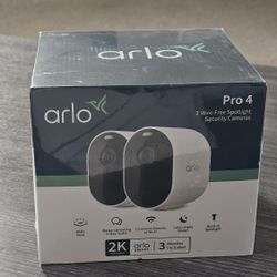 Brand New Arlo Pro4 Security Cameras
