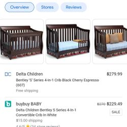 4-in-1 crib with mattress 