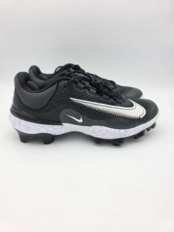 Nike Alpha Huarache Elite 4 Low MCS 'Black Dark Smoke Grey' Baseball Cleats Men's Size 11.5, 12