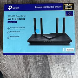 TP-Links AX1800 Dual Band WiFi 6 Router 