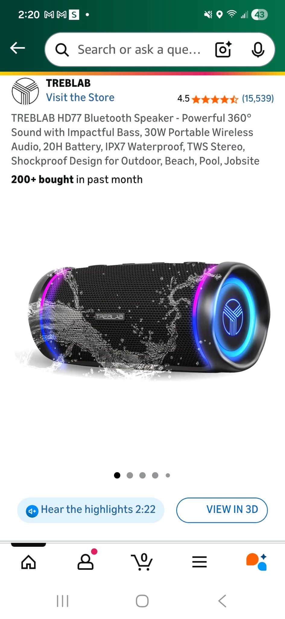 Treblab HD77 Bluetooth Speaker!