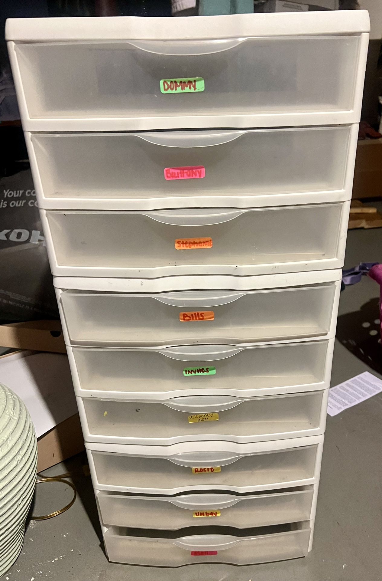 3 Sets Of 3 Drawer Organizers Storage 