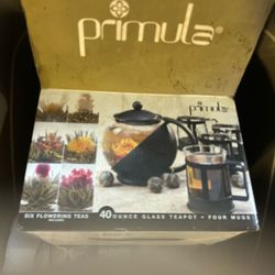 brand new 40 ounce glass teapot 