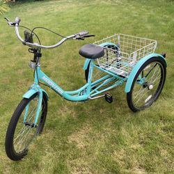 Adult Tricycle with basket 