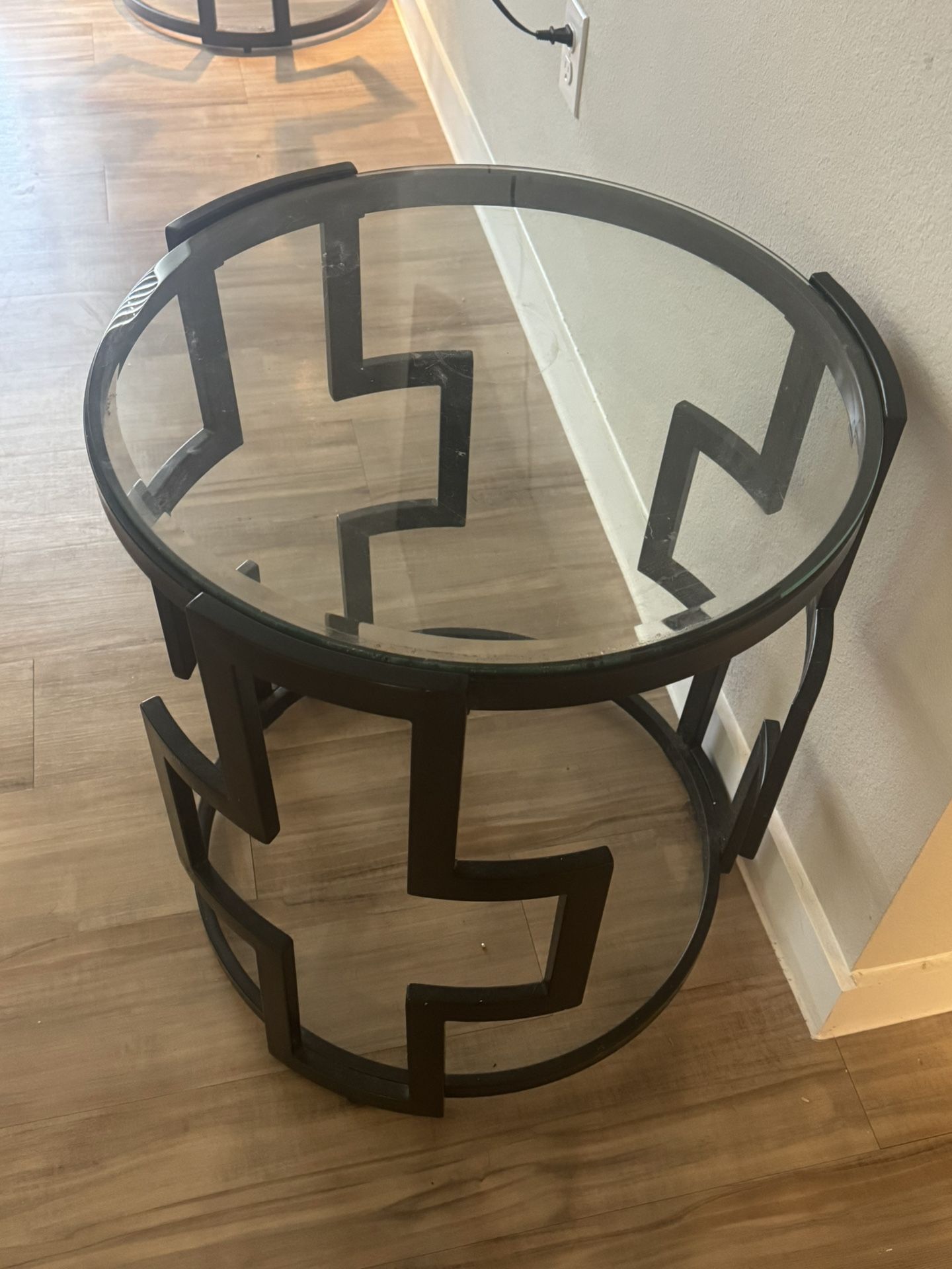 Cross Tables Glass Top
